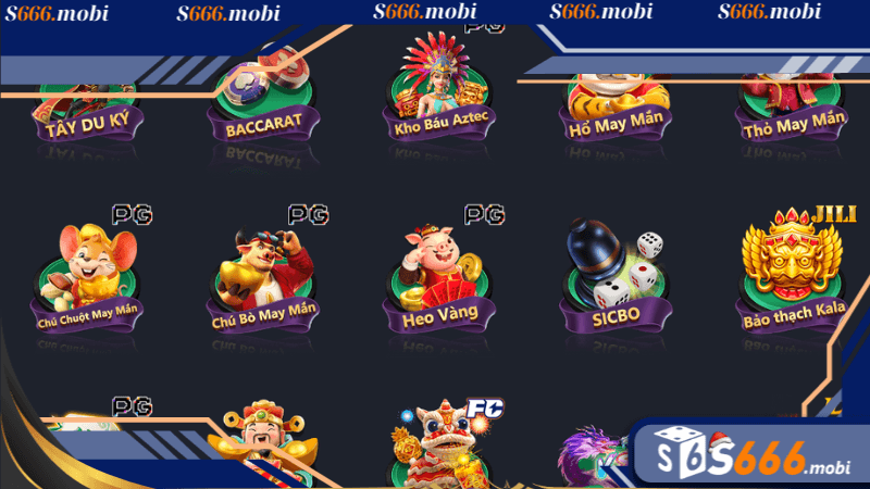 Các trò chơi hấp dẫn tại S666 Casino